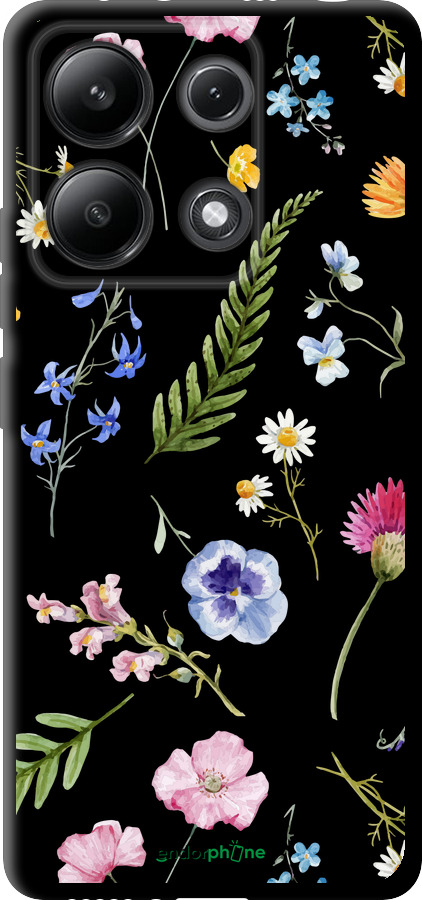 TPU чехол Квітковий фон v2 для Xiaomi Redmi Note 13 4G - 5472b-3654 изображение 