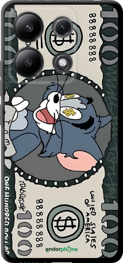 TPU чехол Том и джерри для Xiaomi Redmi Note 13 4G - 6291b-3654 изображение 