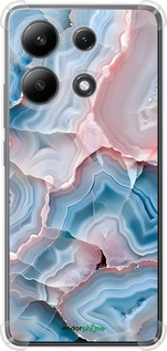 Силикон с усиленными углами чехол Мрамор для Xiaomi Redmi Note 13 4G - 6306sp-3654 изображение 