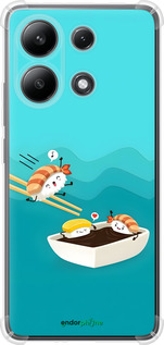 Силикон с усиленными углами чехол Суши для Xiaomi Redmi Note 13 4G - 6354sp-3654 изображение 