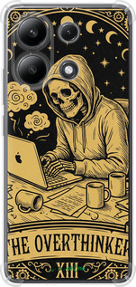 Силикон с усиленными углами чехол 'The Overthinker' для Xiaomi Redmi Note 13 4G изображение 3