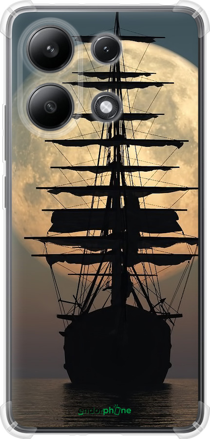 Силіконовий протиударний с посиленими кутами чехол Корабель для Xiaomi Redmi Note 13 4G - 5998sp-3654 изображение 
