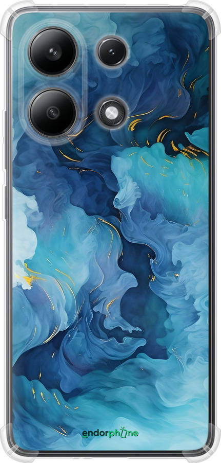 Силикон с усиленными углами чехол Акварель для Xiaomi Redmi Note 13 4G - 6320sp-3654 изображение 