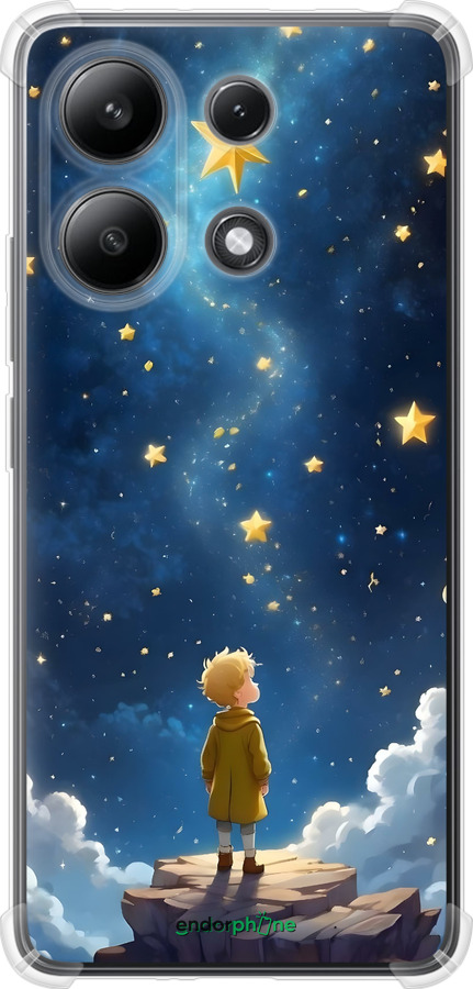 Силіконовий протиударний с посиленими кутами чехол Маленький принц для Xiaomi Redmi Note 13 4G - 6326sp-3654 изображение 
