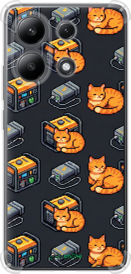 Силикон с усиленными углами чехол Autonomous Zone для Xiaomi Redmi Note 13 4G - 6771sp-3654 изображение 