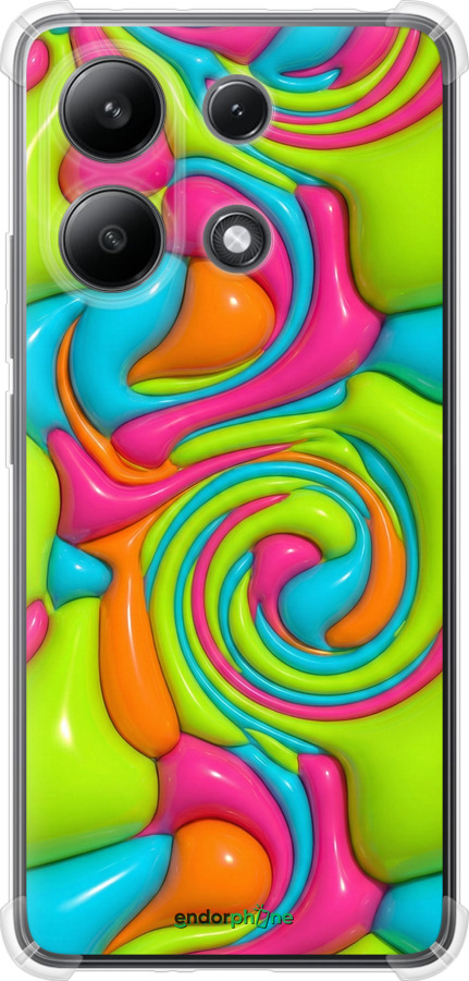 Силикон с усиленными углами чехол Y2K Jelly Dream для Xiaomi Redmi Note 13 4G - 6780sp-3654 изображение 