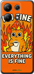 Силіконовий чехол Funny Cat для Xiaomi Redmi Note 13 4G - 6786u-3654 изображение 