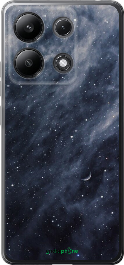 Силиконовый чехол Голубые облака, Голубая луна для Xiaomi Redmi Note 13 4G - 6398u-3654 изображение 
