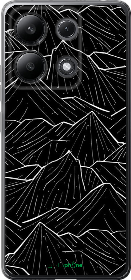 Силиконовый чехол С изображением Темных гор для Xiaomi Redmi Note 13 4G - 6489u-3654 изображение 