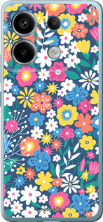 Силіконовий чехол Квітковий фон v4 для Xiaomi Redmi Note 13 5G - 5494u-3346 изображение 