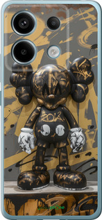 Силіконовий чехол Bronze kaws для Xiaomi Redmi Note 13 5G - 6097u-3346 изображение 