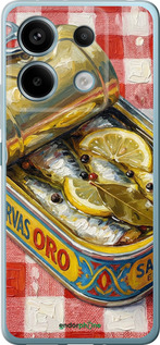 Силіконовий чехол Vintage Sardine Tin Phone для Xiaomi Redmi Note 13 5G - 6772u-3346 изображение 