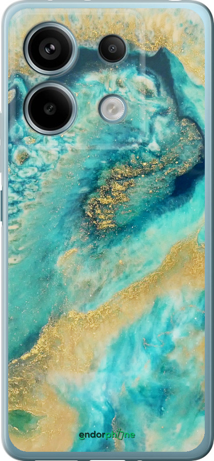 Силиконовый чехол Green marble для Xiaomi Redmi Note 13 5G - 4365u-3346 изображение 