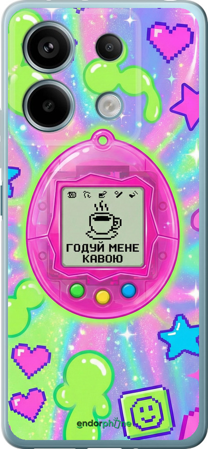 Силіконовий чехол Y2K Aesthetic Retro Pet: Годуй мене кавою для Xiaomi Redmi Note 13 5G - 6784u-3346 изображение 