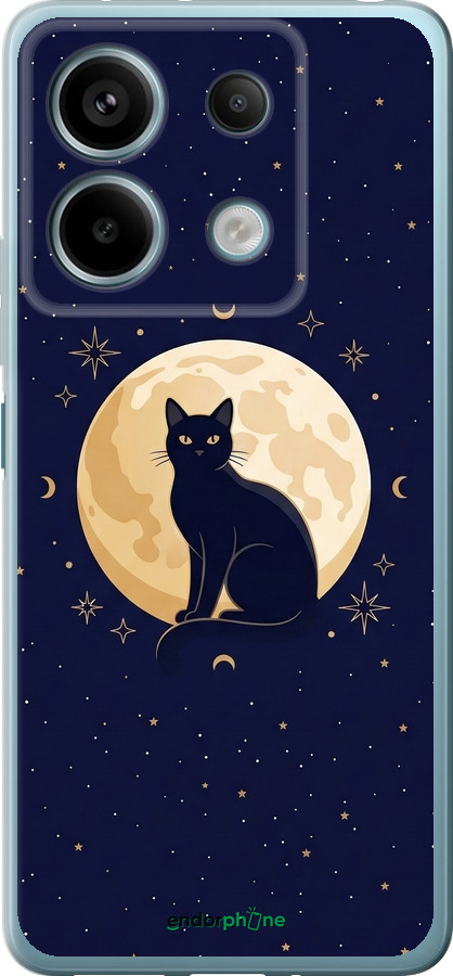 Силіконовий чехол Cute Cat Celestial/Witchy для Xiaomi Redmi Note 13 5G - 6787u-3346 изображение 