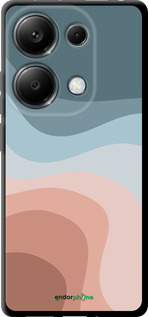 TPU чехол З синіми та рожевими хвилями в стилі ретро для Xiaomi Redmi Note 13 Pro 4G - 6532b-3653 изображение 