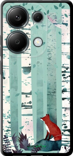 TPU чехол Лис в зелёном лесу для Xiaomi Redmi Note 13 Pro 4G - 6547b-3653 изображение 
