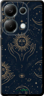 TPU чехол Celestial Harmony: Sun & Moon Gold Mystic Pattern для Xiaomi Poco M6 Pro - 6778b-3452 изображение 