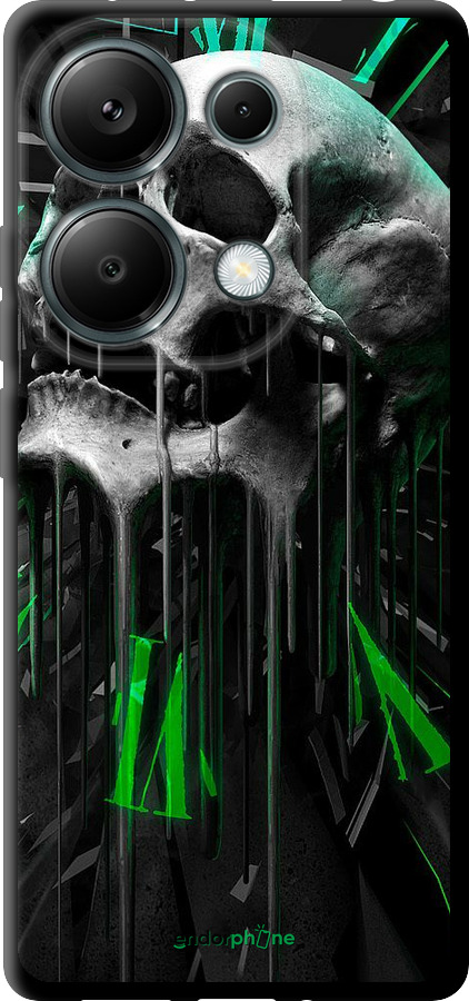 TPU чехол Череп-годинник для Xiaomi Poco M6 Pro - 4100b-3452 изображение 