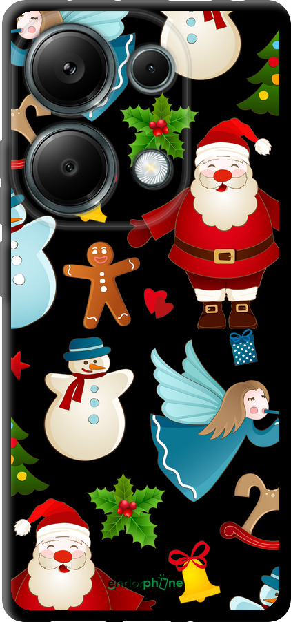 TPU чехол Новогодний 1 для Xiaomi Redmi Note 13 Pro 4G - 4614b-3653 изображение 