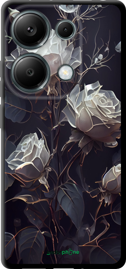 TPU чехол Троянди 2 для Xiaomi Redmi Note 13 Pro 4G - 5550b-3653 изображение 