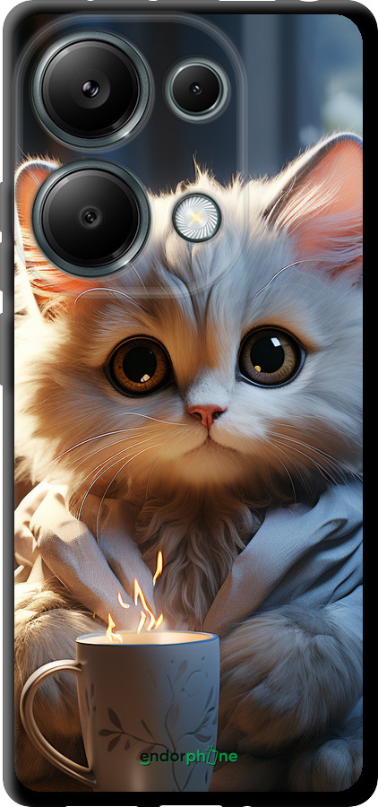 TPU чехол White cat для Xiaomi Redmi Note 13 Pro 4G - 5646b-3653 изображение 