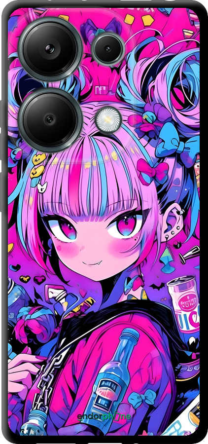 TPU чехол Аниме милаха для Xiaomi Poco M6 Pro - 6314b-3452 изображение 