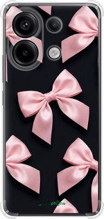 Силикон с усиленными углами чехол Coquette Ribbons Dark Coquette для Xiaomi Redmi Note 13 Pro 4G - 6767sp-3653 изображение 