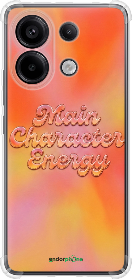 Силикон с усиленными углами чехол Aura Gradient Main Character Energy Aesthetic Y2K для Xiaomi Redmi Note 13 Pro 4G - 6783sp-3653 изображение 
