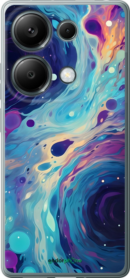 Силиконовый чехол Арт акварель для Xiaomi Redmi Note 13 Pro 4G - 6329u-3653 изображение 