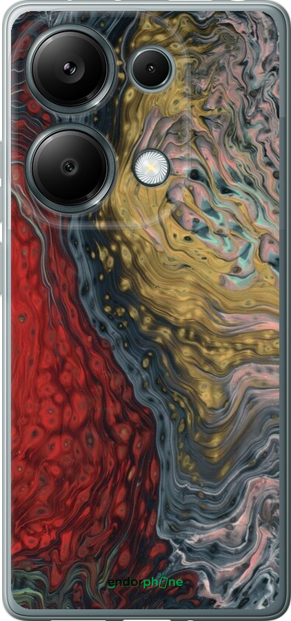 Силиконовый чехол С изображением абстрактной живописи для Xiaomi Poco M6 Pro - 6530u-3452 изображение 