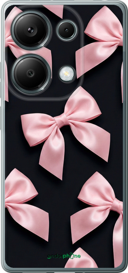 Силиконовый чехол Coquette Ribbons Dark Coquette для Xiaomi Redmi Note 13 Pro 4G - 6767u-3653 изображение 