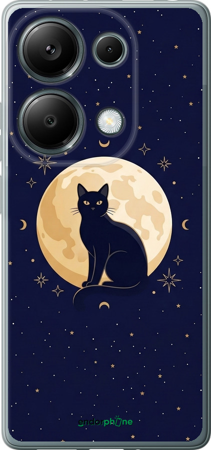 Силіконовий чехол Cute Cat Celestial/Witchy для Xiaomi Redmi Note 13 Pro 4G - 6787u-3653 изображение 