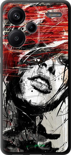 TPU чехол Лицо девушки для Xiaomi Redmi Note 13 Pro Plus 5g - 1162b-3400 изображение 