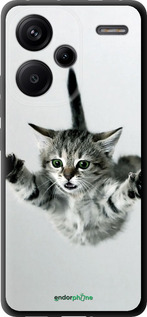 TPU чехол Летящий котёнок для Xiaomi Redmi Note 13 Pro Plus 5g - 2322b-3400 изображение 