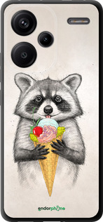 TPU чехол Енотик с мороженым для Xiaomi Redmi Note 13 Pro Plus 5g - 4602b-3400 изображение 
