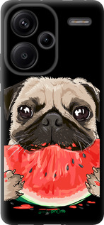 TPU чехол Мопс и арбуз для Xiaomi Redmi Note 13 Pro Plus 5g - 4665b-3400 изображение 