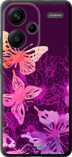 TPU чехол Бабочки v2 для Xiaomi Redmi Note 13 Pro Plus 5g - 5475b-3400 изображение 