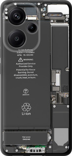 TPU чехол Деталі смартфона для Xiaomi Redmi Note 13 Pro Plus 5g - 5487b-3400 изображение 