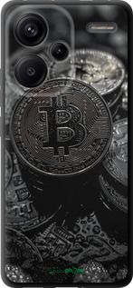 TPU чехол Black Bitcoin для Xiaomi Redmi Note 13 Pro Plus 5g - 6090b-3400 изображение 