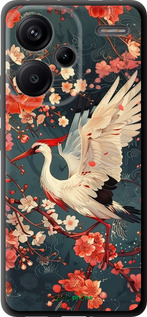 TPU чехол Сакура и аист для Xiaomi Redmi Note 13 Pro Plus 5g - 6108b-3400 изображение 