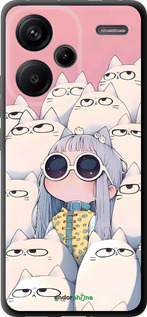 TPU чехол Малышка с котами для Xiaomi Redmi Note 13 Pro Plus 5g - 6295b-3400 изображение 