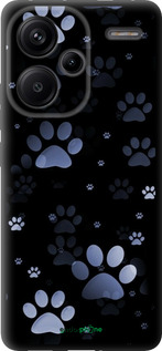 TPU чехол С синими отпечатками лап для Xiaomi Redmi Note 13 Pro Plus 5g - 6441b-3400 изображение 