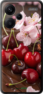 TPU чехол Вишня в шоколаде для Xiaomi Redmi Note 13 Pro Plus 5g - 6698b-3400 изображение 