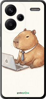 TPU чехол Funny Capybara CEO Working для Xiaomi Redmi Note 13 Pro Plus 5g - 6777b-3400 изображение 