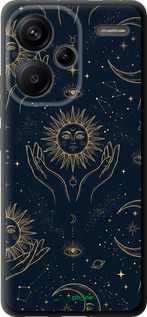 TPU чехол Celestial Harmony: Sun & Moon Gold Mystic Pattern для Xiaomi Redmi Note 13 Pro Plus 5g - 6778b-3400 изображение 