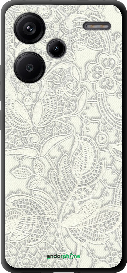 TPU чехол Белое кружево для Xiaomi Redmi Note 13 Pro Plus 5g - 4383b-3400 изображение 