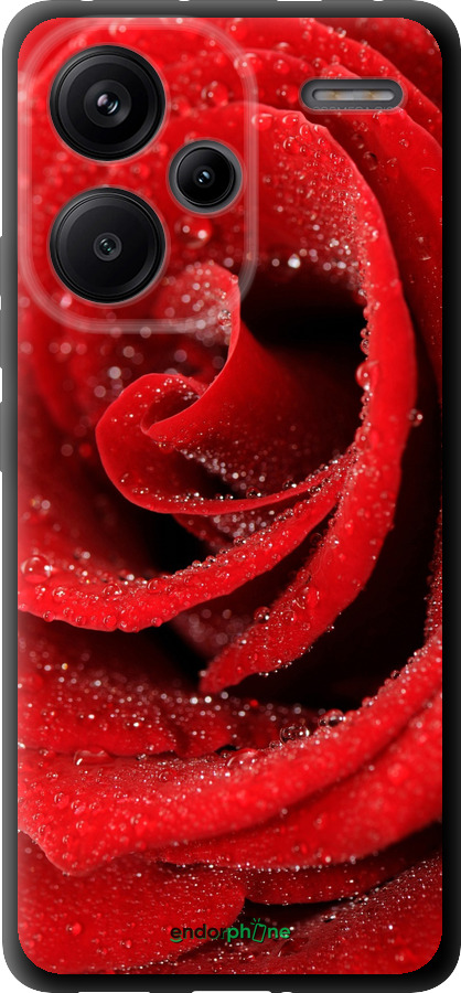 TPU чехол Красная роза для Xiaomi Redmi Note 13 Pro Plus 5g - 529b-3400 изображение 