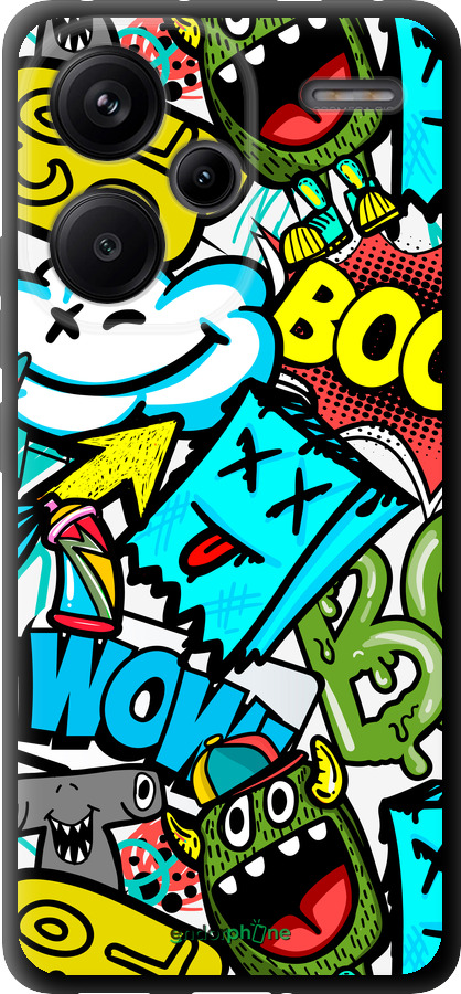 TPU чехол Стикеры v4 для Xiaomi Redmi Note 13 Pro Plus 5g - 5508b-3400 изображение 