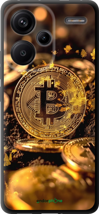 TPU чехол Золота лихоманка біткойна для Xiaomi Redmi Note 13 Pro Plus 5g - 6089b-3400 изображение 